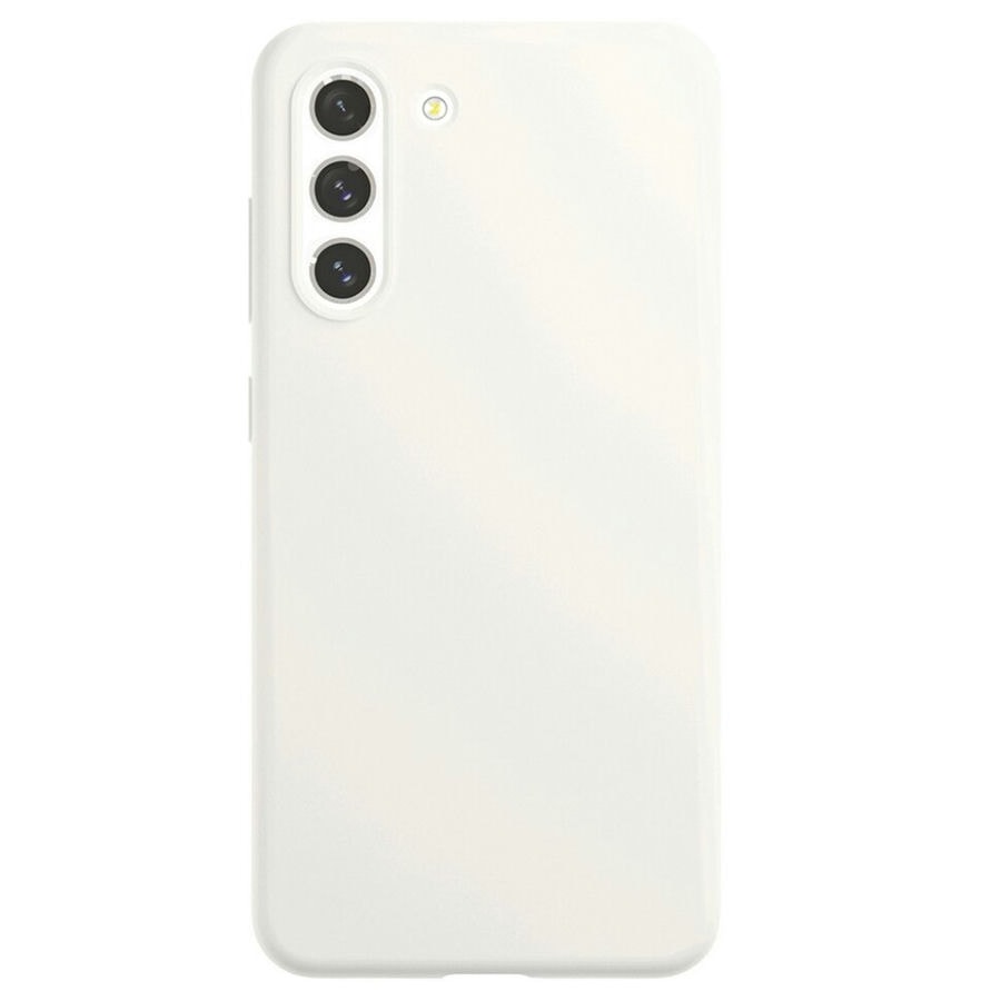 Чехол защитный VLP Liquid Silicone Case Soft Touch для Samsung Galaxy S21 FE Белый