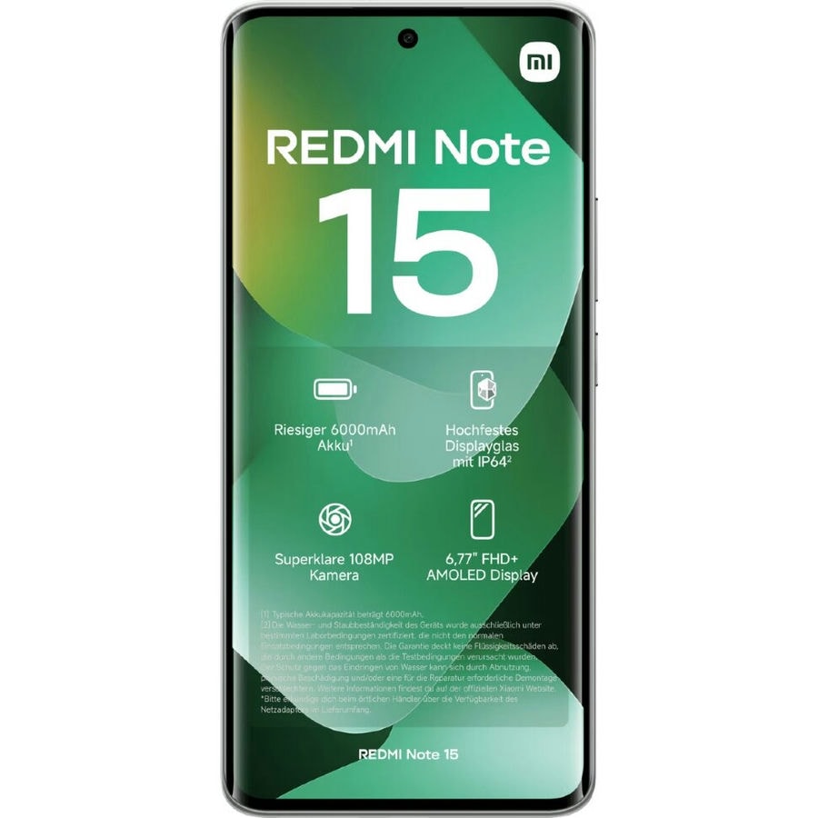 Смартфон Xiaomi Redmi Note 15 4G 8/256GB Зеленый (Forest Green)