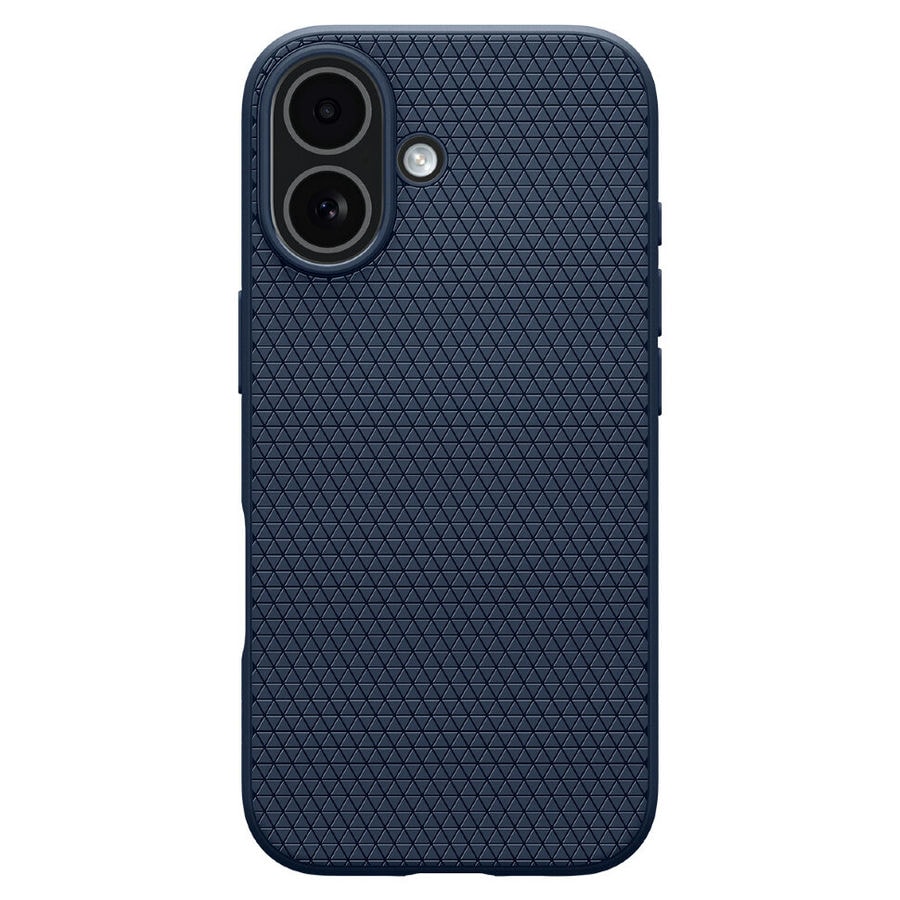 Чехол защитный Spigen Liquid Air для iPhone 17 Синий (Metal Slate)