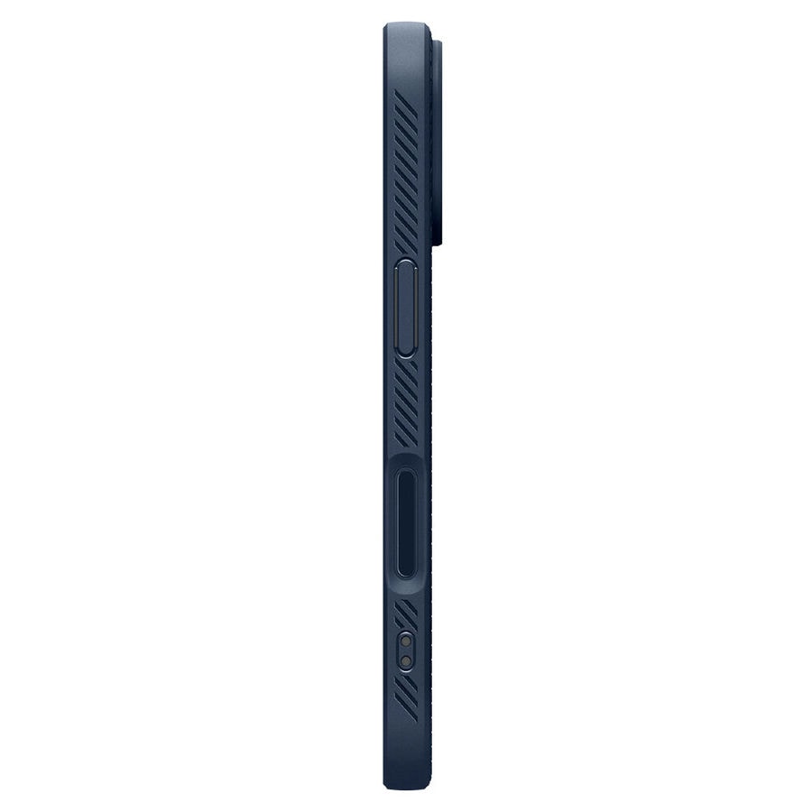 Чехол защитный Spigen Liquid Air для iPhone 17 Синий (Metal Slate)