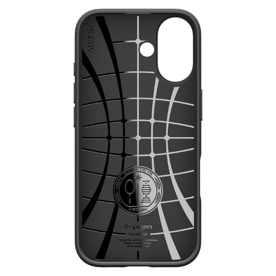 Чехол защитный Spigen Liquid Air для iPhone 17 Черный (Black)