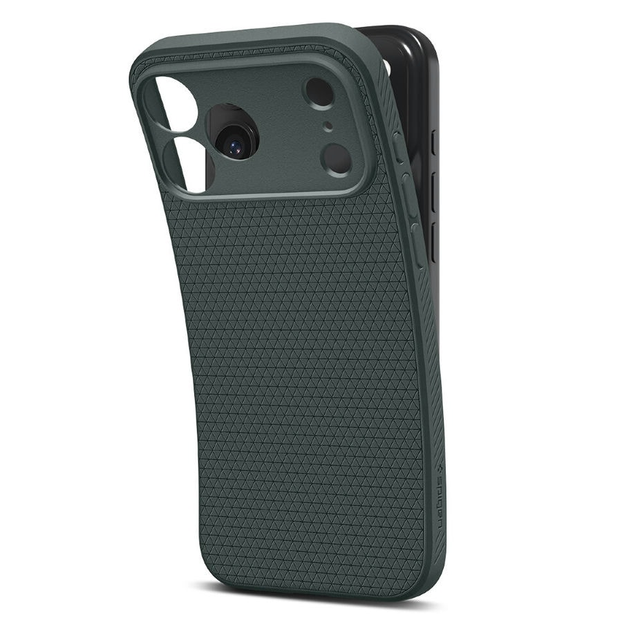 Чехол защитный Spigen Liquid Air для iPhone 17 Pro Зеленый (Abyss Green)