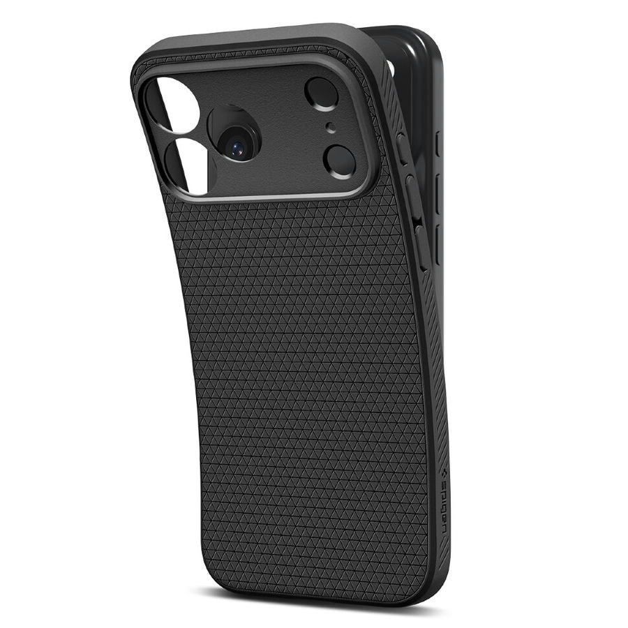 Чехол защитный Spigen Liquid Air для iPhone 17 Pro Черный (Black)