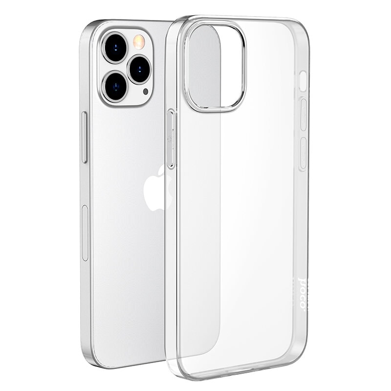 Чехол защитный силиконовый HOCO для iPhone 12/12 Pro Прозрачный