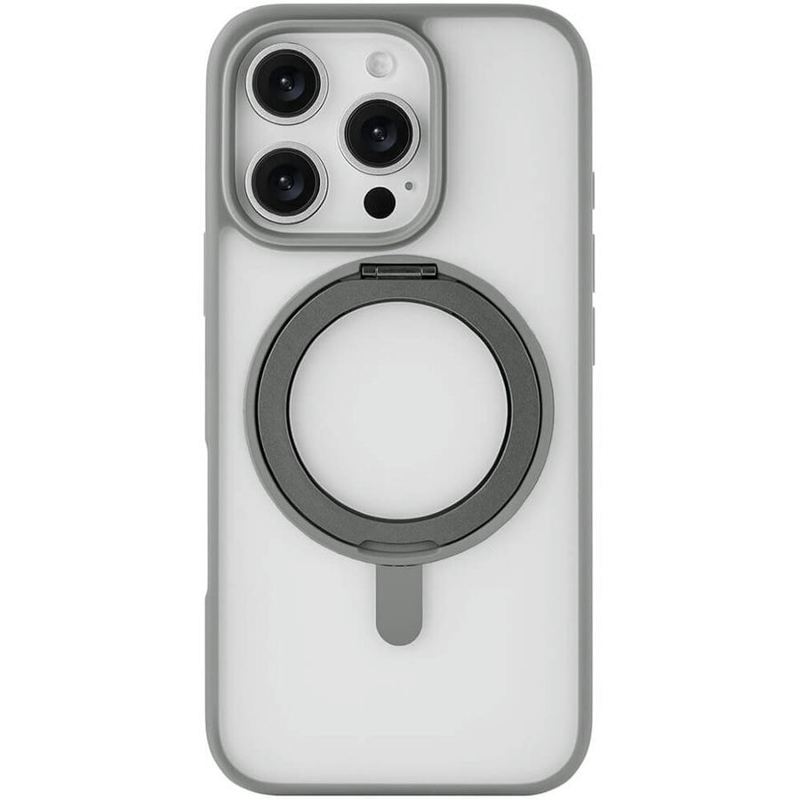 Чехол защитный uBear Clip 360 Mag Case для iPhone 16 Pro Max Серый