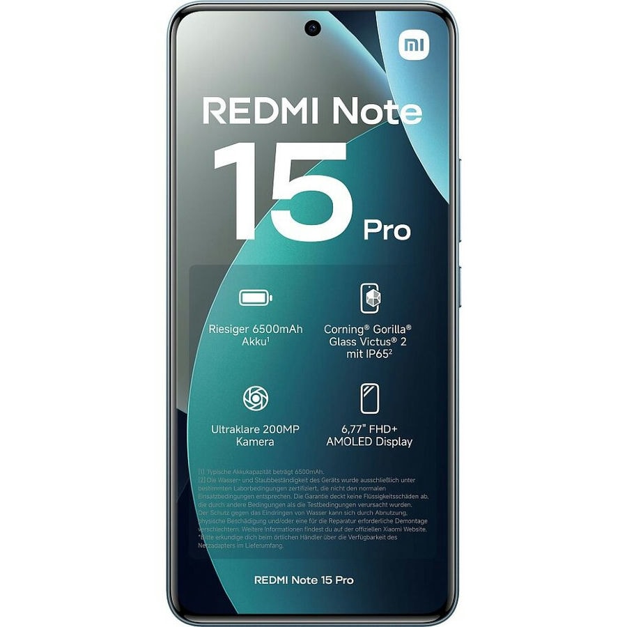 Смартфон Xiaomi Redmi Note 15 Pro 4G 8/256GB Голубой (Glacier Blue)