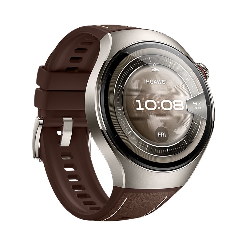 Умные часы HUAWEI Watch 5 46mm Коричный (Dark Brown)