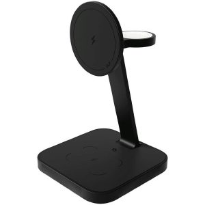 Беспроводное зарядное устройство VLP Unity Power 3 в 1 для Apple Черный титан