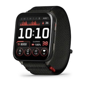 Умные часы Garmin Venu X1 Black with Slate Titanium Caseback and Black ComfortFit Nylon Band (010-02980-00)