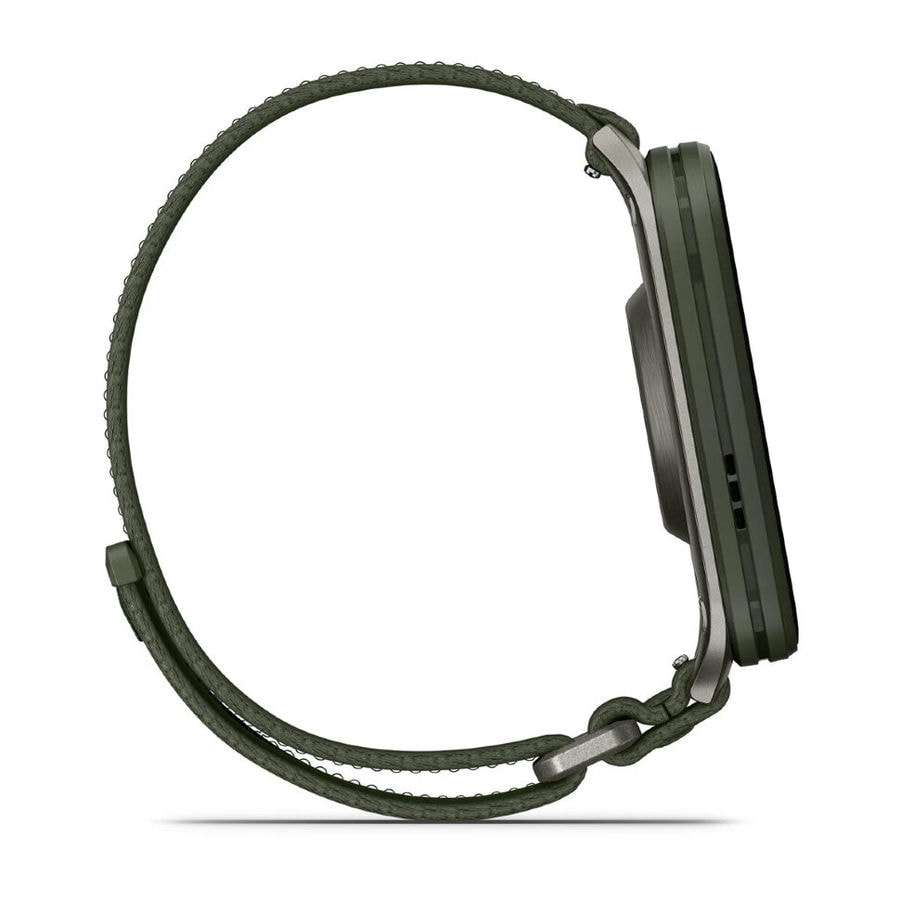 Умные часы Garmin Venu X1 Moss with Titanium Caseback and Moss ComfortFit Nylon Band (010-02980-01)