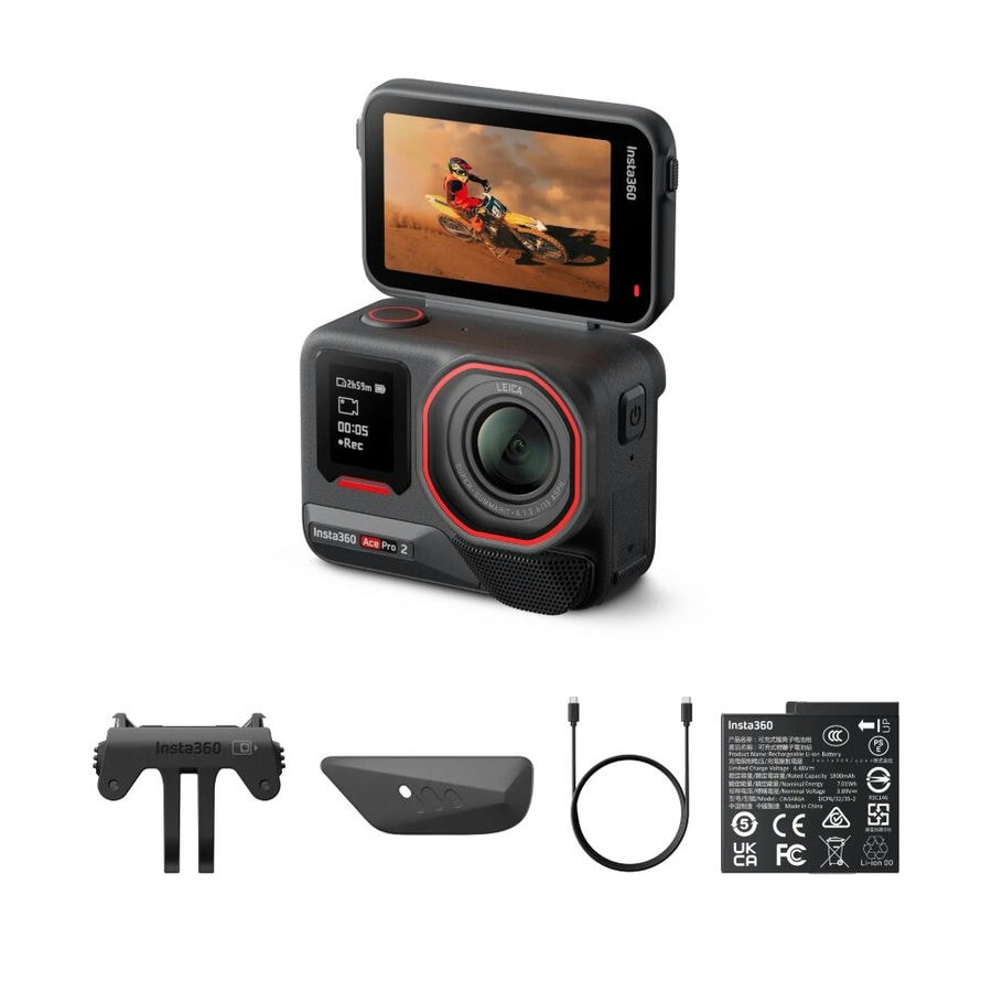 Экшн-камера Insta360 Ace Pro 2 Standard Bundle Черный (Midnight Black)