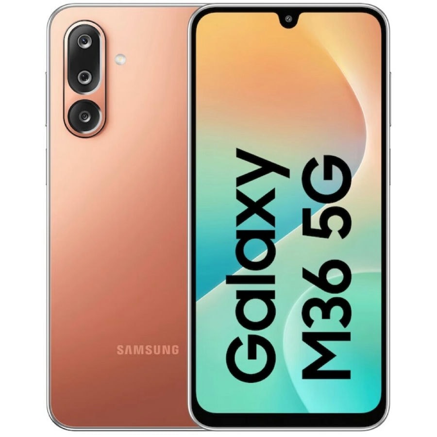 Смартфон Samsung Galaxy M36 5G 6/128GB Оранжевый (Haze Orange)
