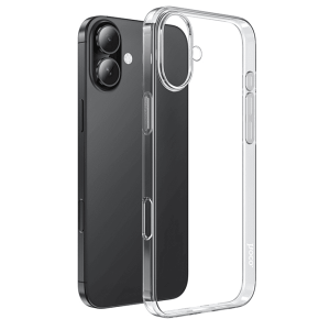 Чехол защитный силиконовый HOCO для iPhone 16 Прозрачный