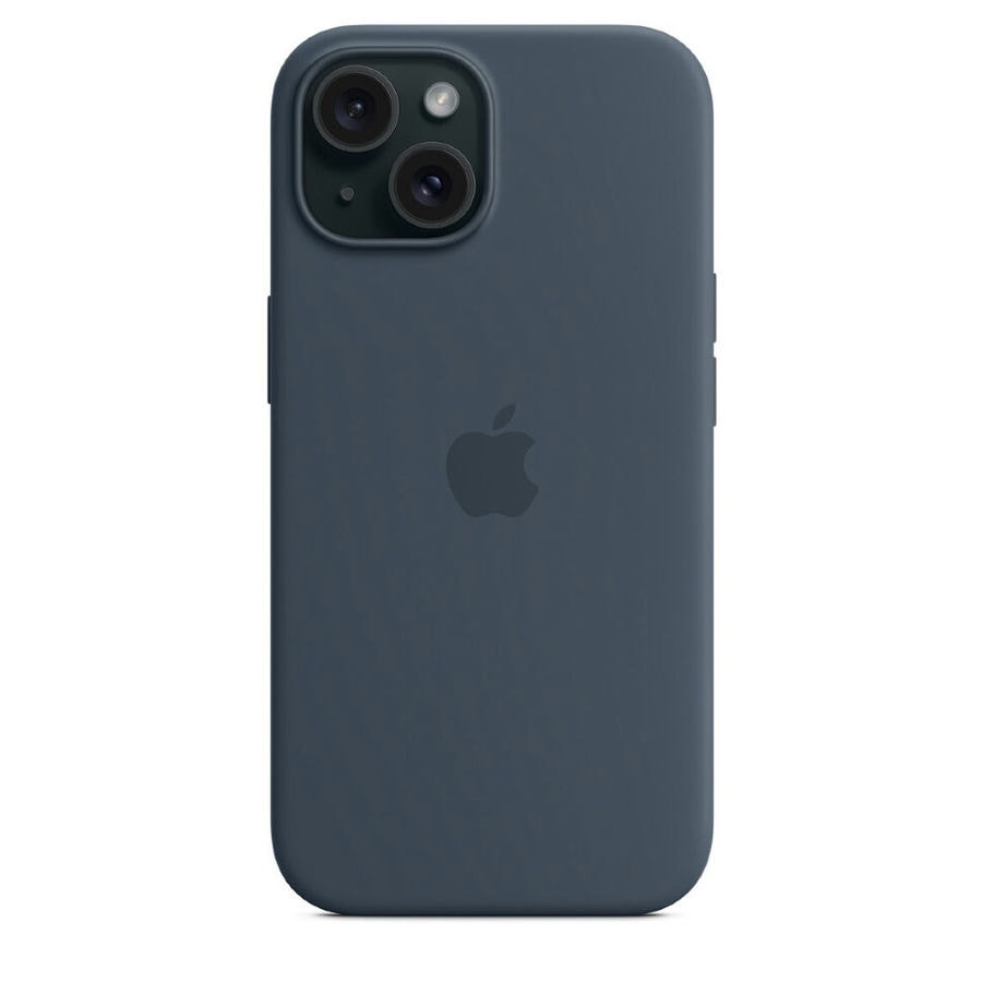 Чехол защитный Apple Silicone Case с MagSafe для iPhone 15 Plus Storm Blue