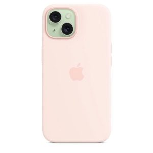 Чехол защитный Apple Silicone Case с MagSafe для iPhone 15 Plus Light Pink