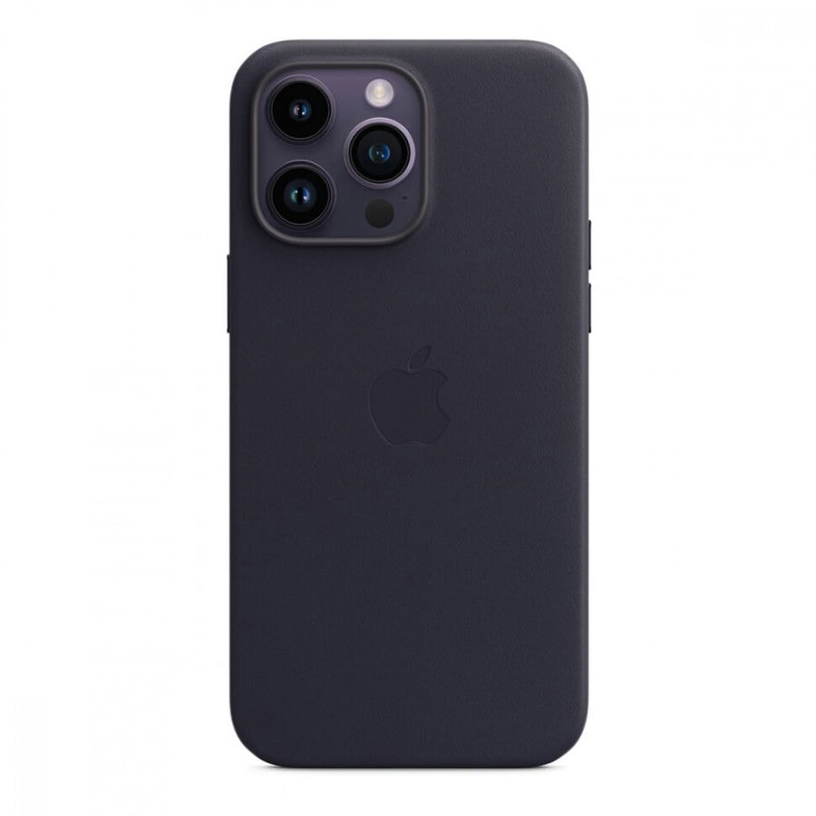 Чехол защитный Apple Leather Case MagSafe для iPhone 14 Pro Ink