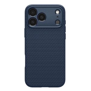 Чехол защитный Spigen Liquid Air для iPhone 17 Pro Max Синий (Navy Blue)