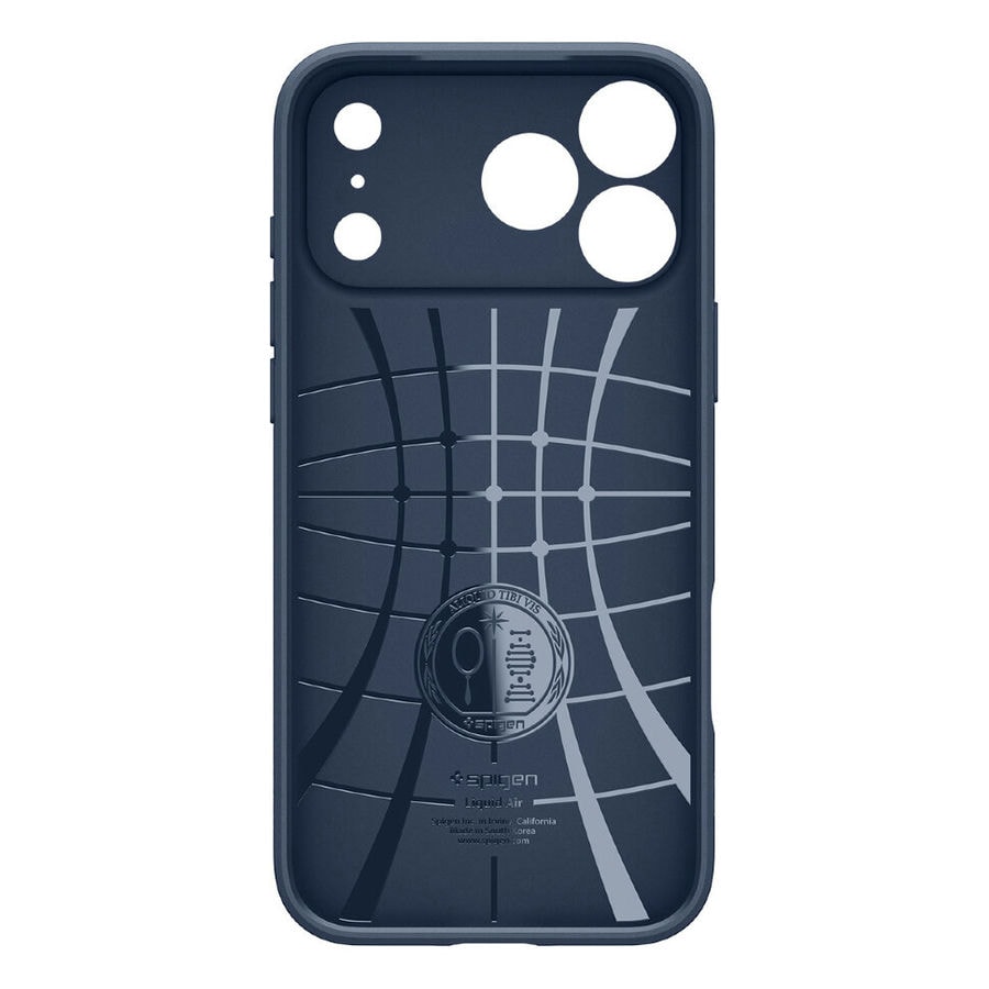 Чехол защитный Spigen Liquid Air для iPhone 17 Pro Max Синий (Navy Blue)