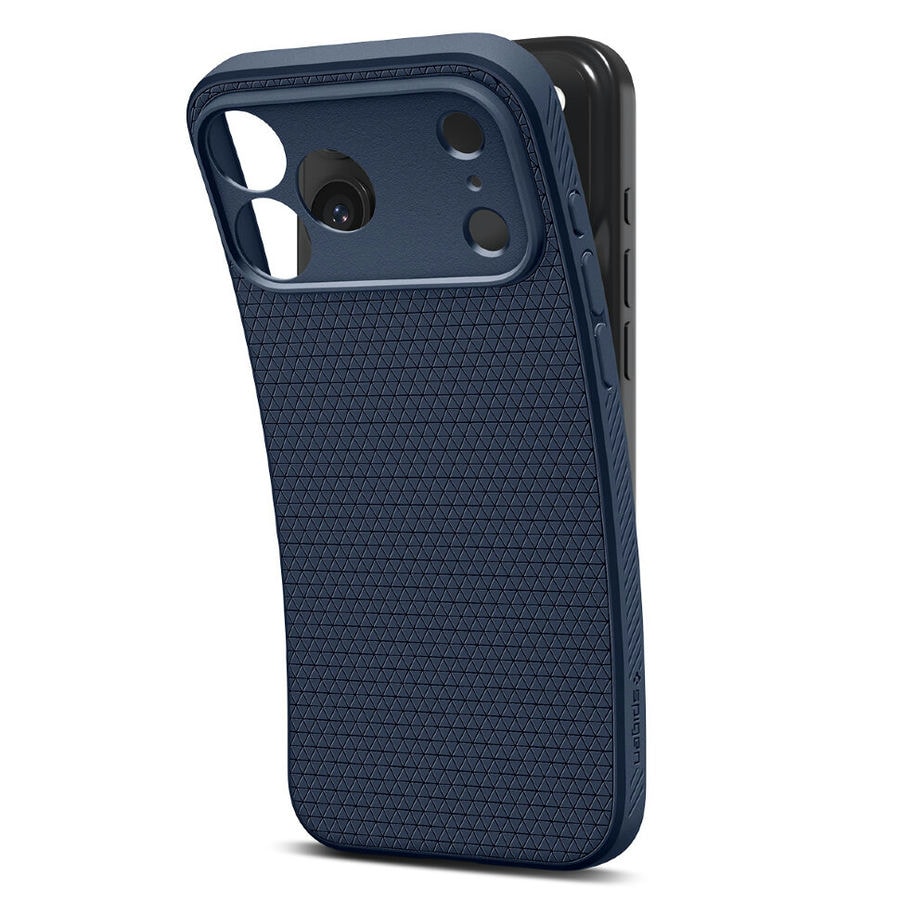 Чехол защитный Spigen Liquid Air для iPhone 17 Pro Max Синий (Navy Blue)