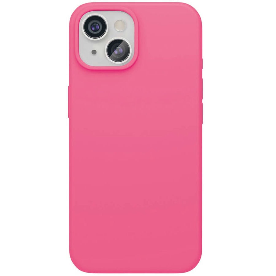 Чехол защитный VLP Aster Case MagSafe для iPhone 14/15 Неоновый розовый