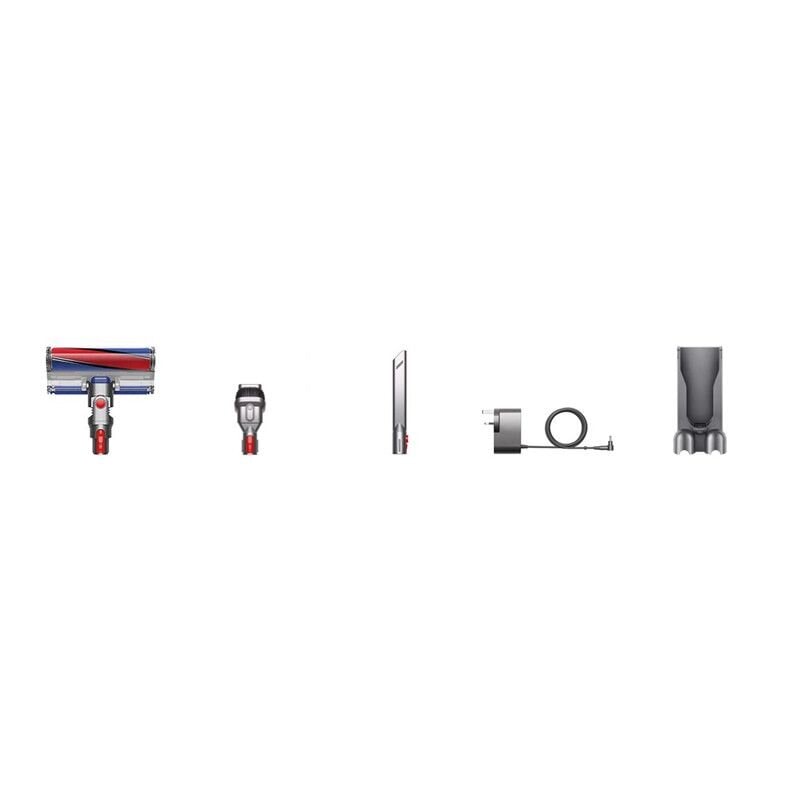 Вертикальный беспроводной пылесос Dyson V15 Origin Fluffy (SV41) Iron/Red (Вилка EU)