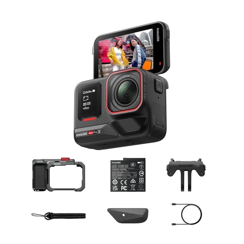 Экшн-камера Insta360 Ace Pro 2 Xplorer Bundle Черный (Midnight Black)