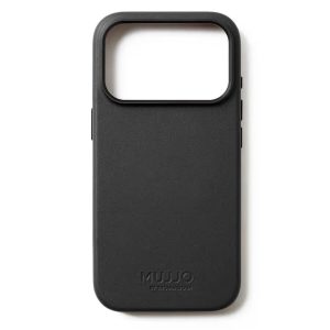 Чехол защитный Mujjo Leather для iPhone 17 Pro Черный (Black)