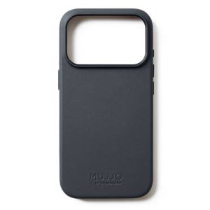 Чехол защитный Mujjo Leather для iPhone 17 Pro Серый (Basalt)
