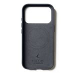 Чехол защитный Mujjo Leather для iPhone 17 Pro Серый (Basalt)