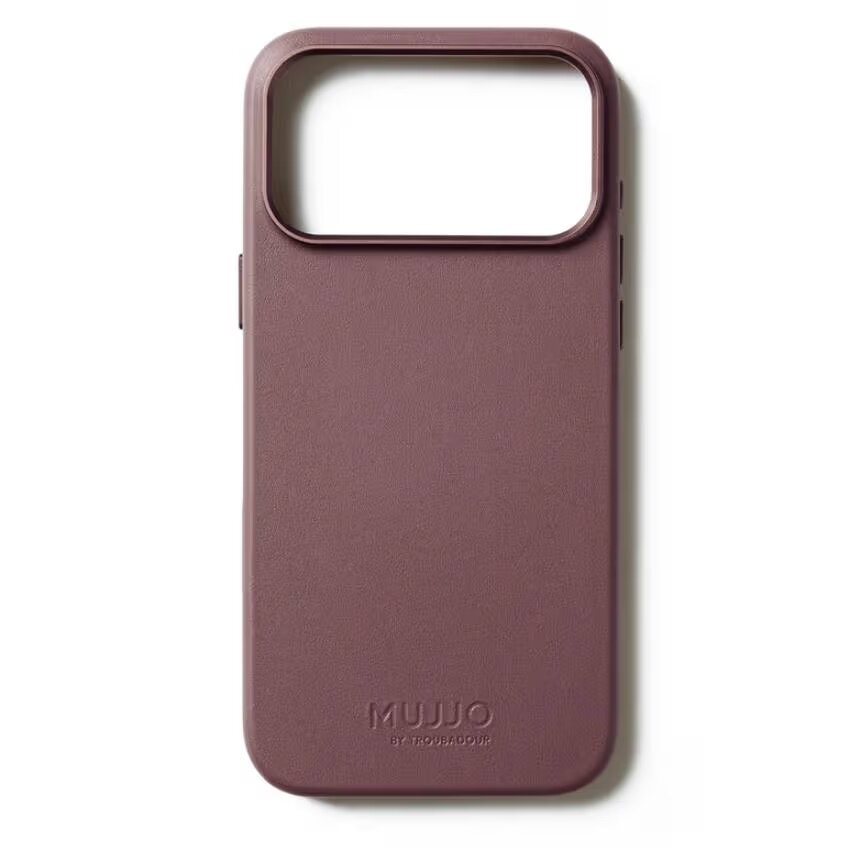 Чехол защитный Mujjo Leather для iPhone 17 Pro Max Красный (Bronze Red)