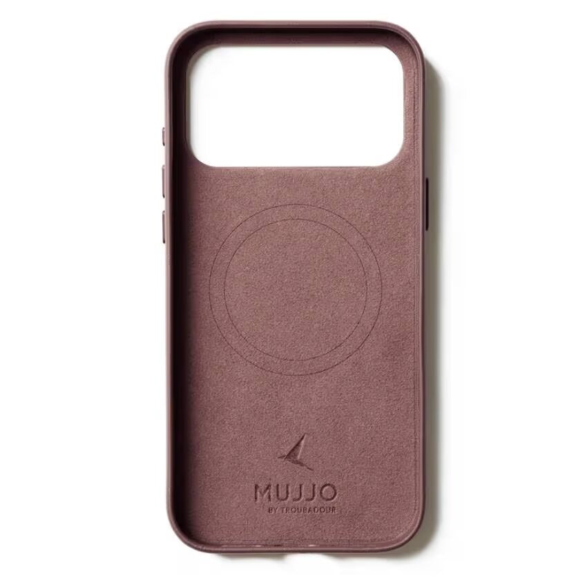 Чехол защитный Mujjo Leather для iPhone 17 Pro Max Красный (Bronze Red)