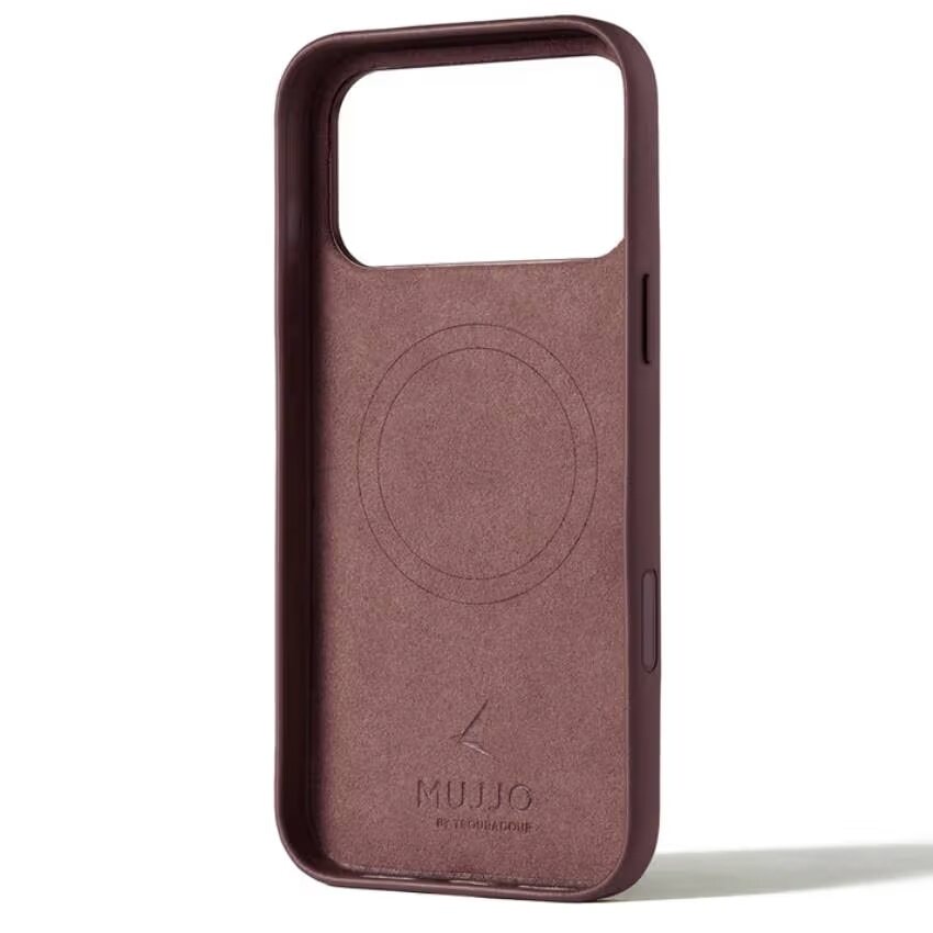 Чехол защитный Mujjo Leather для iPhone 17 Pro Max Красный (Bronze Red)