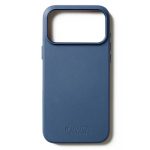 Чехол защитный Mujjo Leather для iPhone 17 Pro Max Синий (Monaco Blue)