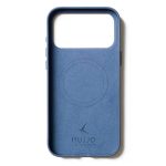 Чехол защитный Mujjo Leather для iPhone 17 Pro Max Синий (Monaco Blue)
