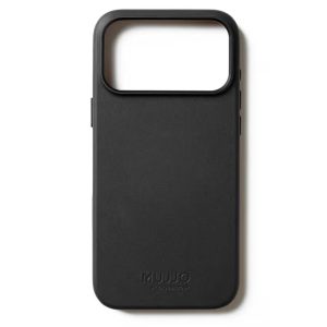 Чехол защитный Mujjo Leather для iPhone 17 Pro Max Черный (Black)