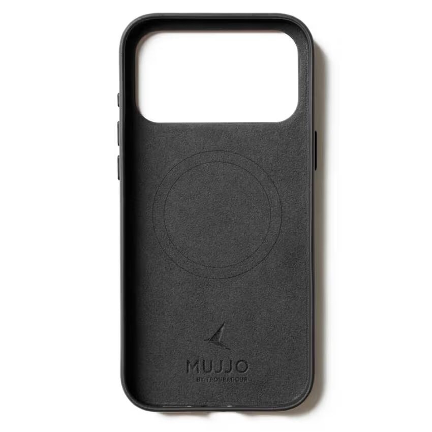 Чехол защитный Mujjo Leather для iPhone 17 Pro Max Черный (Black)