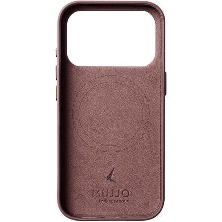 Чехол защитный Mujjo Leather для iPhone 17 Pro Красный (Bronze Red)