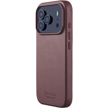 Чехол защитный Mujjo Leather для iPhone 17 Pro Красный (Bronze Red)