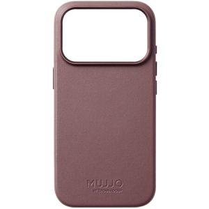 Чехол защитный Mujjo Leather для iPhone 17 Pro Красный (Bronze Red)