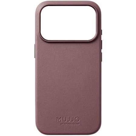 Чехол защитный Mujjo Leather для iPhone 17 Pro Красный (Bronze Red)
