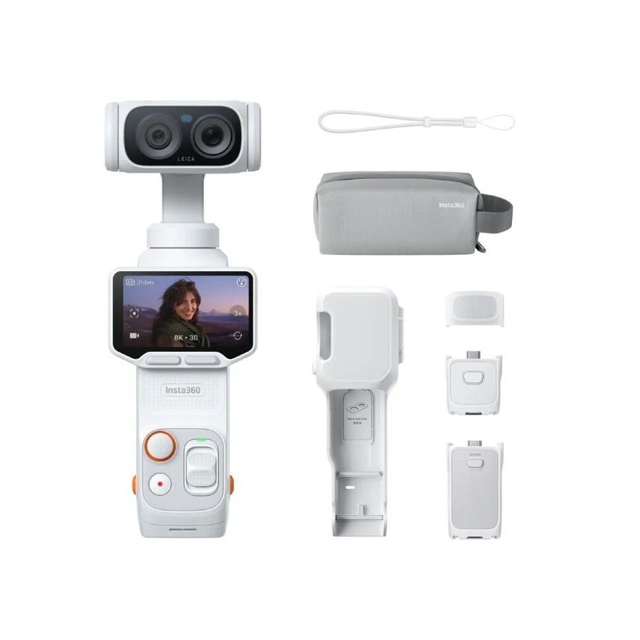 Экшн-камера Insta360 Luna Ultra Endurance Bundle Белый (Stellar White)
