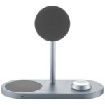 Беспроводное зарядное устройство uBear Stage Pro 3 в 1 Samsung MagSafe Серый