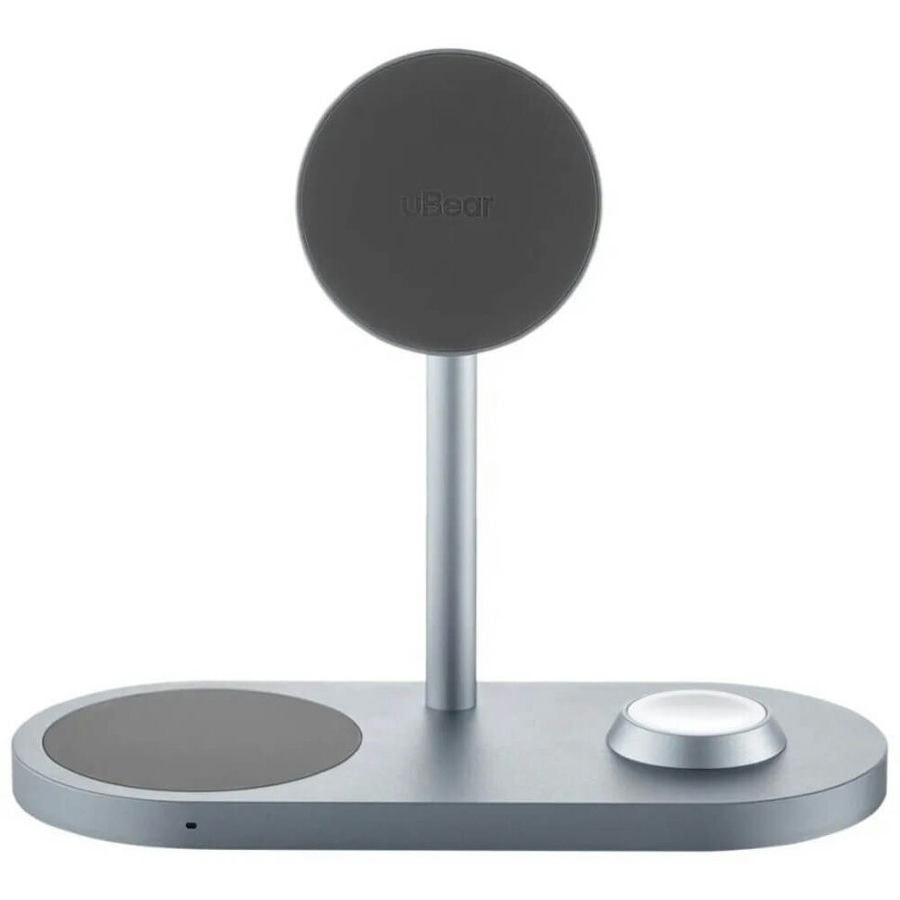 Беспроводное зарядное устройство uBear Stage Pro 3 в 1 Samsung MagSafe Серый
