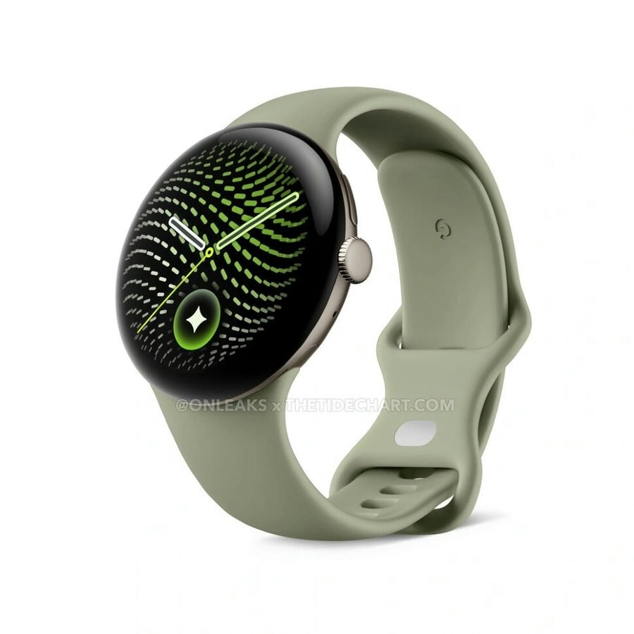 Умные часы Google Pixel Watch 5 41mm Wi-Fi Золотой/Зеленый (Pyrite/Hazel)