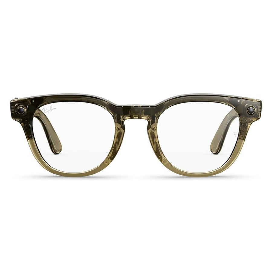 Умные очки Ray-Ban Meta Scriber Optics (Gen 2) Shiny Transparent Stone Beige (RW7002)