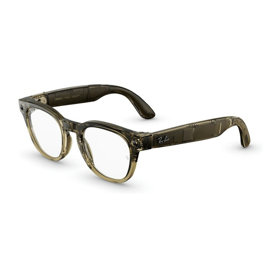 Умные очки Ray-Ban Meta Scriber Optics (Gen 2) Shiny Transparent Stone Beige (RW7002)