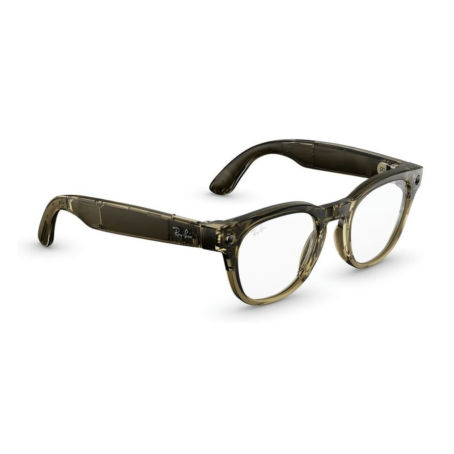 Умные очки Ray-Ban Meta Scriber Optics (Gen 2) Shiny Transparent Stone Beige (RW7002)