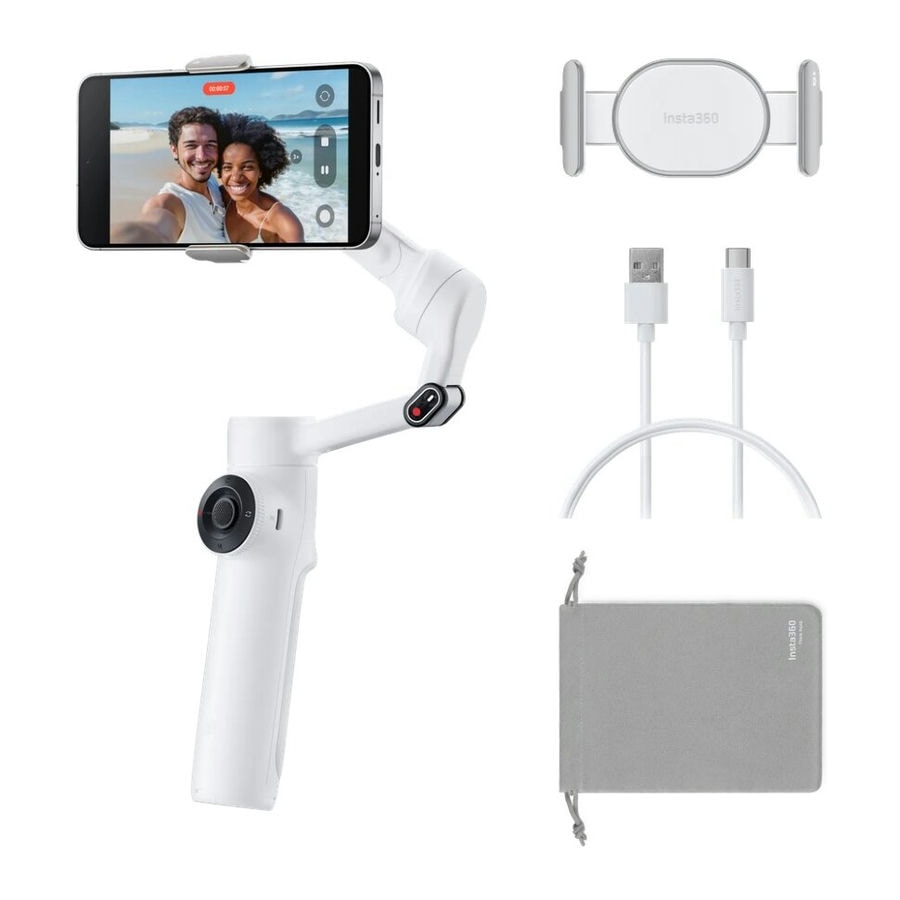 Электрический стабилизатор Insta360 Flow 2 Standard Bundle Белый (Arctic White)