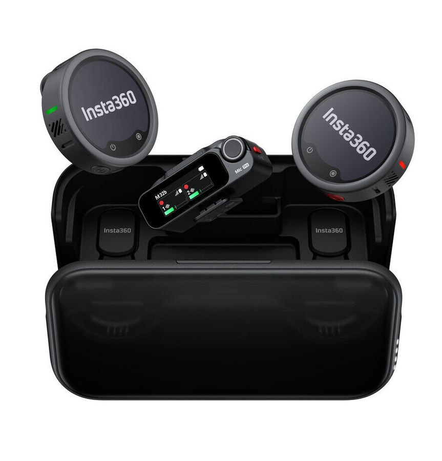 Беспроводной микрофон Insta360 Mic Pro (2 TX + 1 RX + Charging Case)