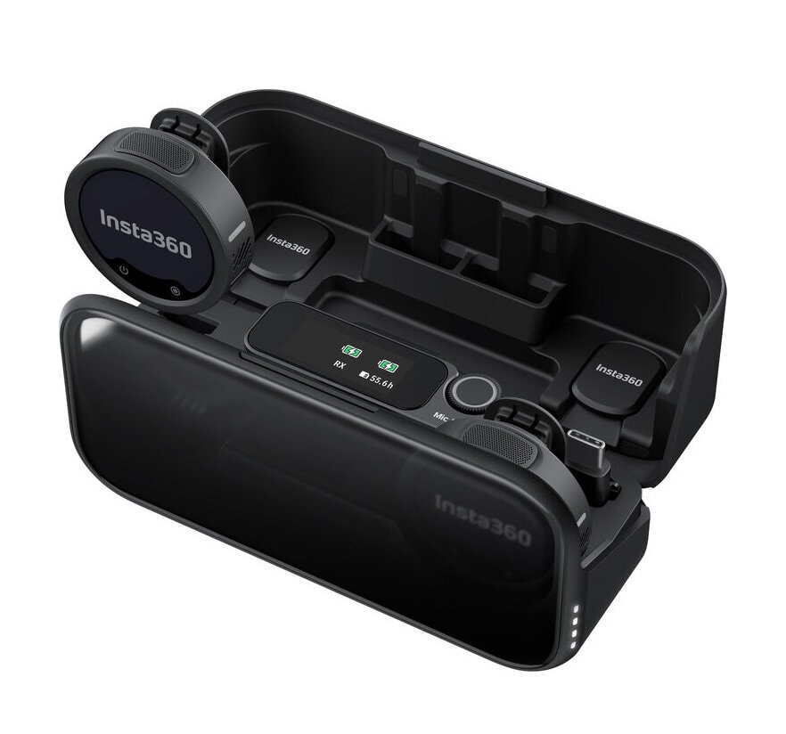 Беспроводной микрофон Insta360 Mic Pro (2 TX + 1 RX + Charging Case)